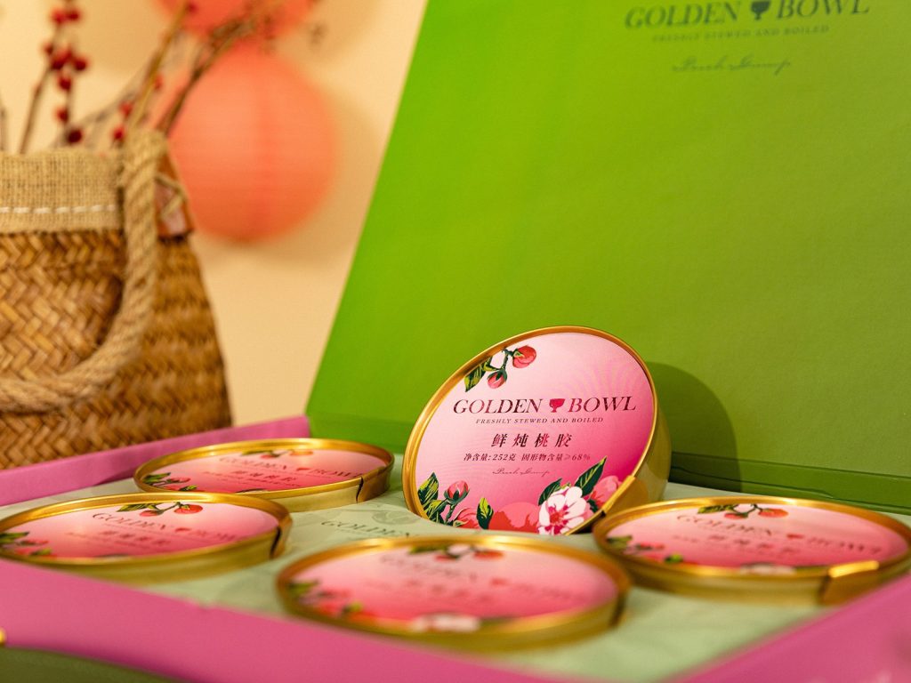 Fresh Stewed Peach Gum - Gift Set (5 Bowls)
