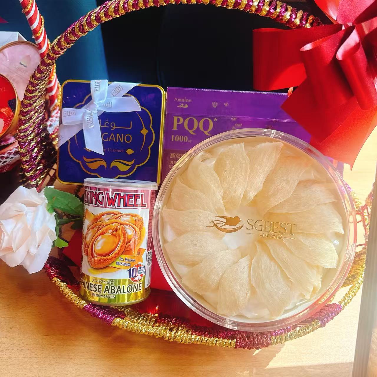 Abundant Prosperity Gift Hamper Set — bird's nest gift hamper, $468