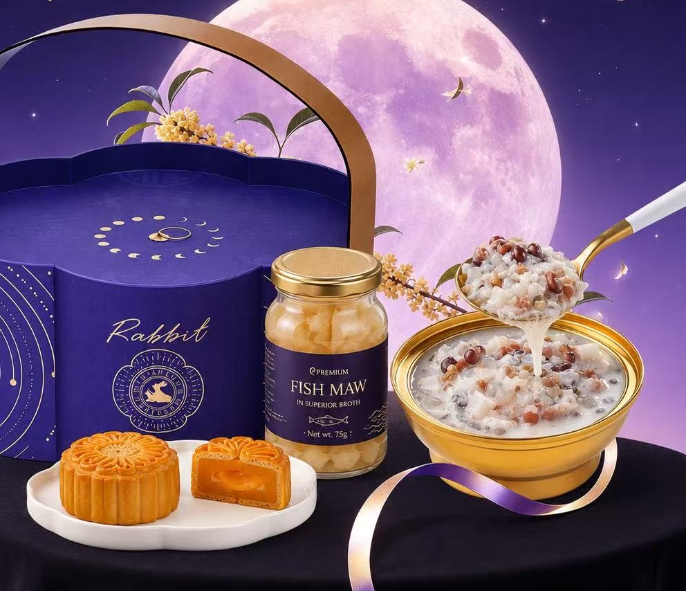 Auspicious Purple Elegance | Double-Petal Bird’s Nest Mooncake Gift Box