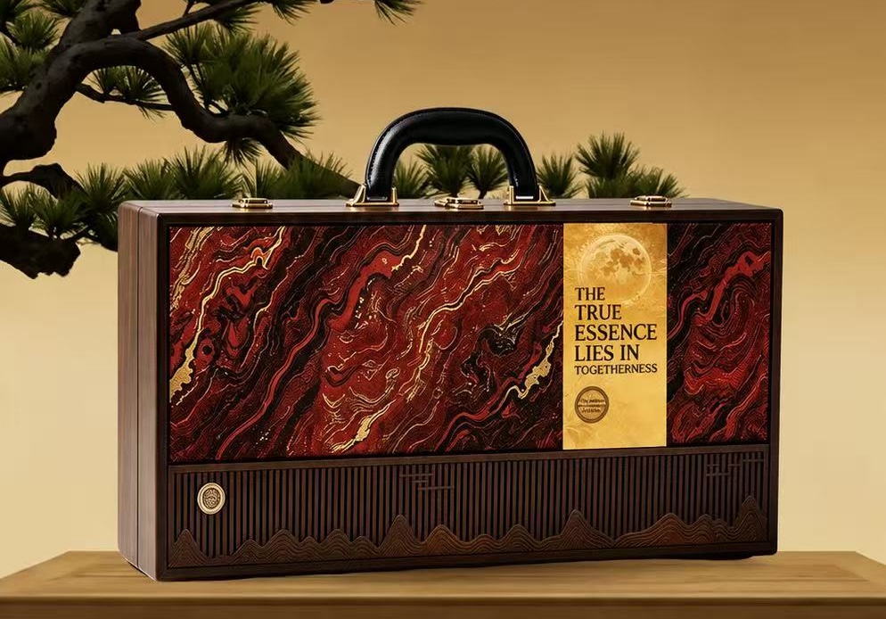 The Finest Flavor of Reunion | Premium Long Wooden Gift Box